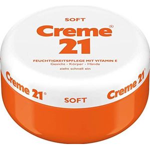 Creme 21 SOFT Creme 250ml Feuchtigkeitspflege mit Vitamin E | Handcreme Gesichtscreme Feuchtigkeitscreme | Veganer geeignet | ohne Mikro-Plastik, Parabene, Silikone, Paraffine