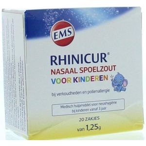 Rhinicur Neus spoelzout kind zakje 20st