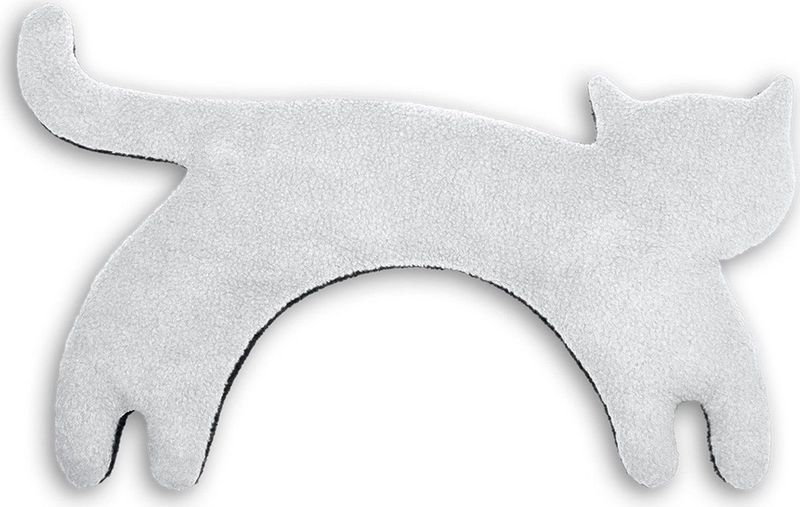 Leschi Warmtekussen Minina kat L - Grijs