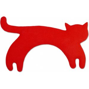 Leschi Verwarmingskussen Minina kat L - rood