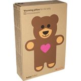 Leschi - Warmtekussen Teddy de Beer met Hart - zandkleur