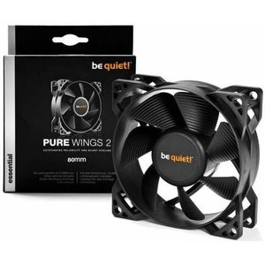 BeQuiet Pure Wings 2 PC-ventilator Zwart (b x h x d) 80 x 80 x 25 mm