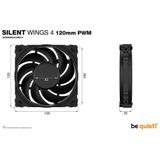 be quiet! Silent Wings 4 Ventilatorhuis 4 pin PWM 1600 RPM zwart