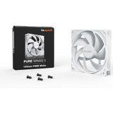 be quiet! Pure Wings 3 120mm PWM White Computer behuizing Ventilator 12 cm Wit 1 stuk(s)