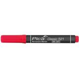 Pica Classic 521/40 Permanent Marker rood - beitelpunt Permanente markers