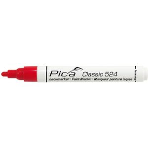 Pica 524/40 Classic Industrie verf/lak marker - Rood - 2-4 mm rond