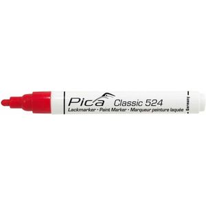 Pica 524/40 Classic Industrie verf/lak marker - Rood - 2-4 mm rond