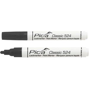 Pica - 524/46 - Lakmarker - Zwart - Rond - 2-4mm (10st)