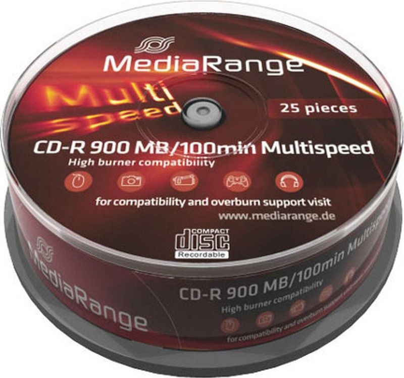MediaRange - CD-R - 900 MB - 25 Stuks