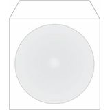 CD-/DVD Papieren Hoesjes - Wit - Hersluitbaar - Zichtvenster - 50 Stuks