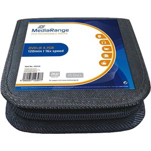 MediaRange DVD+R 4.7GB 25 Stuks - 16x Snelheid - MediaCase