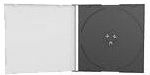 MediaRange - CD Etui - Zwart - Leer - Voor 1 Disc