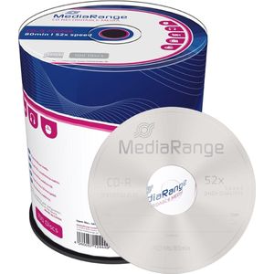 CD-R MediaRange 700MB|80min 52x speed | 100 stuks