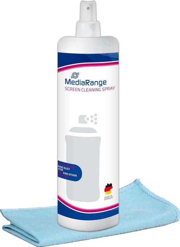 Mediarange Screen Spray & Clean Set - 250ML - Met Microvezeldoek