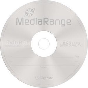 MediaRange DVD+R Double Layer 8.5Gb|240Min 8x schrijfsnelheid, 25er Cakebox