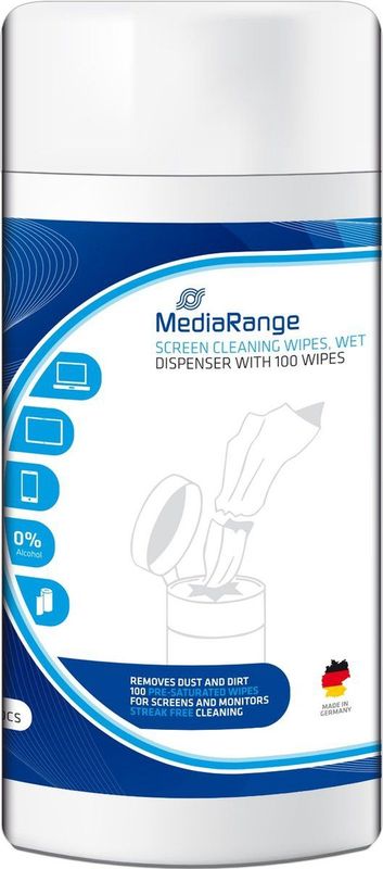 MediaRange - Reiniging PC - Schoonmaakdoekjes - 100 Stuks - Antistatisch