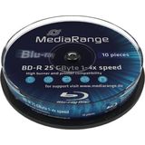 MediaRange - BD-R - 6x - Enkellaags - 25GB - 10-Pck