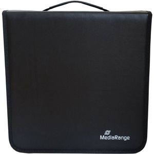 MediaRange - CD-tas - Zwart - Kunstleer - Voor 200 Discs
