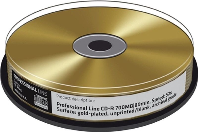 MediaRange - CD-R - Gold - 700 MB - 10 stuks