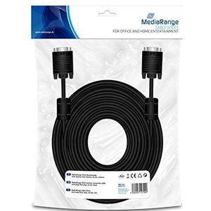 MediaRange SVGA Monitorkabel, VGA/VGA, 20.0m, schwarz