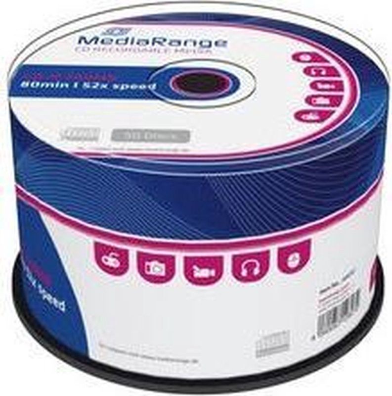 MediaRange CD-R 700MB - 80min - 52x - 50 Stuks