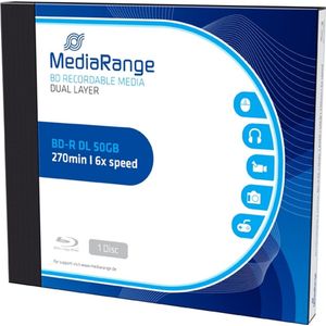 MediaRange - BD-R 6x Dual Layer - 50GB - Optische Gegevensdrager - 1 Stuk
