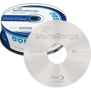 MediaRange BD-R Dual Layer 50 GB schrijfsnelheid 6 x 6 keer