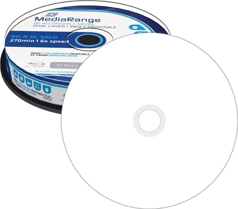 MediaRange - MediaRang - BD-R 6x Dual Layer - 50GB - 10-pck