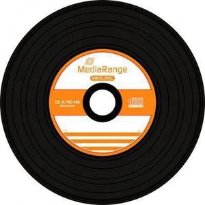 MediaRange - Vinyl-look CD-R - Spindelbox - 50 Stuks - Capaciteit 700 MB