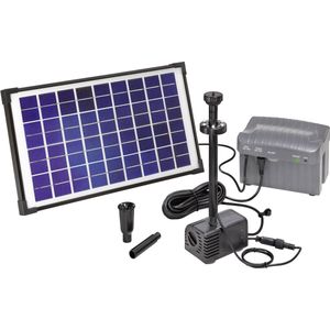 Esotec Napoli LED 101774 Solar pompset incl. verlichting, incl. batterij 750 l/h