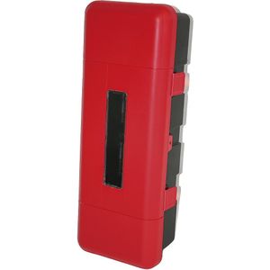 Brandblusserbox, zwart/rood, voor brandblusser 9 kg