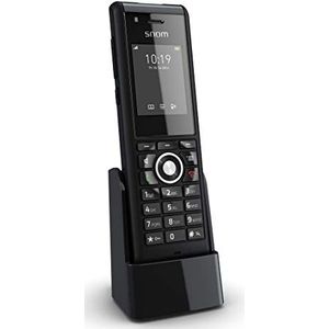 Snom M85 Industrial DECT mobiele deel (2 ""176 x 220 TFT px, alarm, en een 3, 5 mm headset-aansluiting, trilalarm, verlichte knoppen, IP65, Bluetooth), Zwart, 00004189