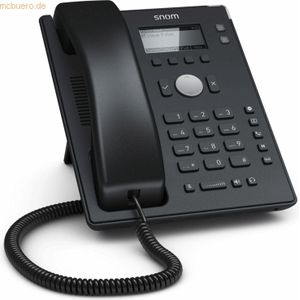Snom - D120 - IP-telefoon - Zwart - 2 SIP Identiteiten - PoE