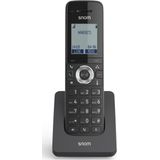 Snom SOHO M15 DECT handset (tot 7 dagen van het leven van de batterij op stand-by en 7 uur gesprekstijd, voicemail LED-waarschuwingslampje, GAP compatibel), Zwart, 00004363