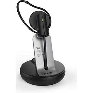 Snom A170 DECT Headset (HD audio kwaliteit, geluidsreductie, drie draagstijlen, DECT m lang bereik tot 50, telefoon en pc met twee verbindingen) 00004387