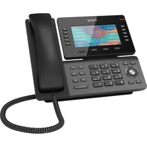 Snom - D865 - Professionele IP-Bureautelefoon - Zwart - Kunststof - Met 5 inch Kleurenscherm