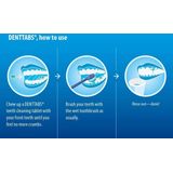 Denttabs tandpastatabletten Mint met fluoride - 125 stuks - vegan - plasticvrij