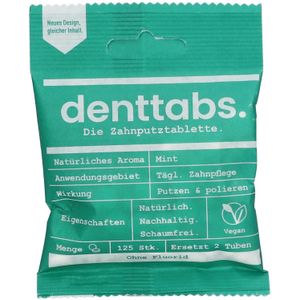 Denttabs - Tandenpoetstabletten - Vegan - Plantaardige Cellulose