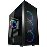 LC-Power - Koffer Gaming 802B-ON - PC-behuizing - Zwart - ATX, mATX, Mini-ITX