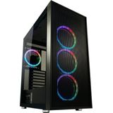 LC-Power - Koffer Gaming 802B-ON - PC-behuizing - Zwart - ATX, mATX, Mini-ITX