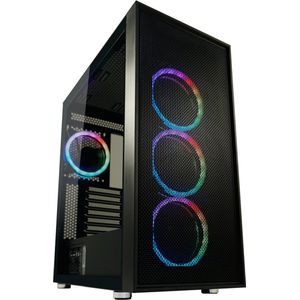 LC-Power - Koffer Gaming 802B-ON - PC-behuizing - Zwart - ATX, mATX, Mini-ITX