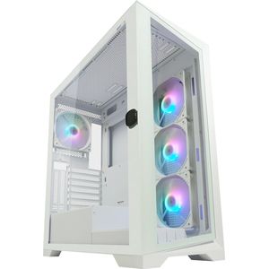 GAME HERO® Crosswind - PC Behuizing - Wit - Tempered Glass - Midi Tower