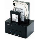 LC-POWER - LC-DOCK-U3-HUB - Docking Station - Zwart - USB 3.0