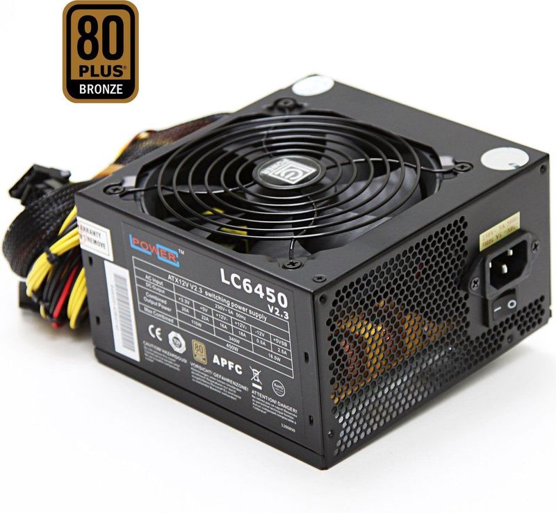 LC-Power - LC6450 V2.3 - Voeding - Zwart - 120 mm Ventilator