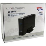 LC-Power - LC-35U3 - Opslagbehuizing - Zwart - Kunststof, Aluminium