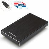 LC-POWER - LC-25U3-Becrux Externe Behuizing - Zwart - Aluminium, Kunststof