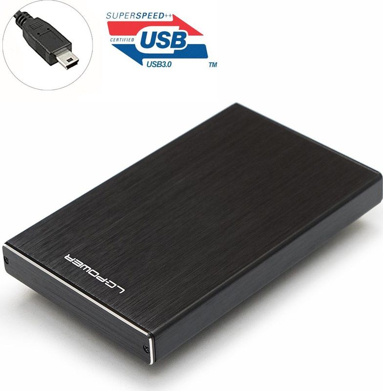 LC-Power LC-25U3-Becrux harde schijfbehuizing (6,3 cm (2,5 inch), USB 3.0) zwart