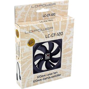 LC-Power - LC-CF - PC Ventilator - Zwart - 120 mm - Hydrodynamisch Glijlager