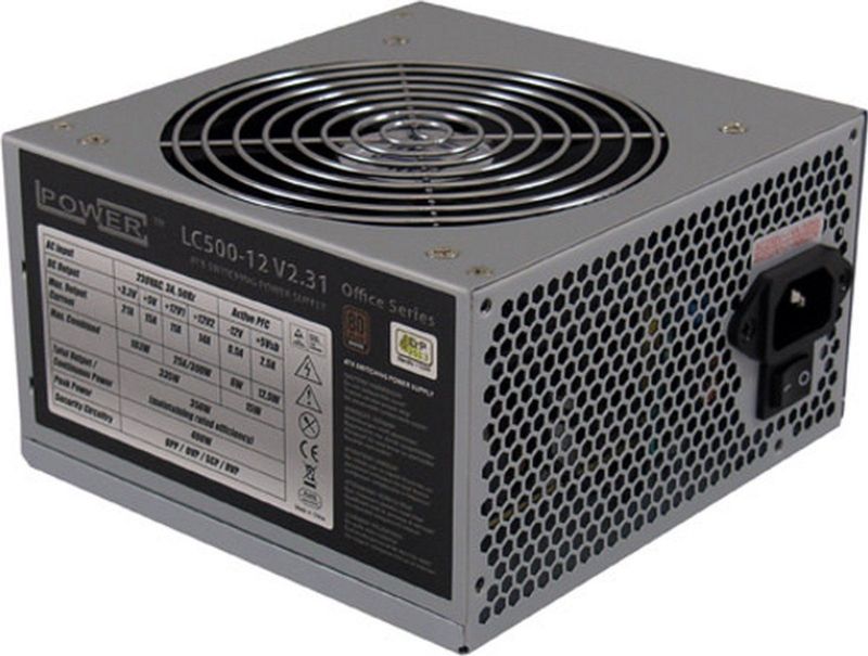 LC-POWER - LC500-12 V2.31 - Interne Voeding - Grijs - 500W ATX