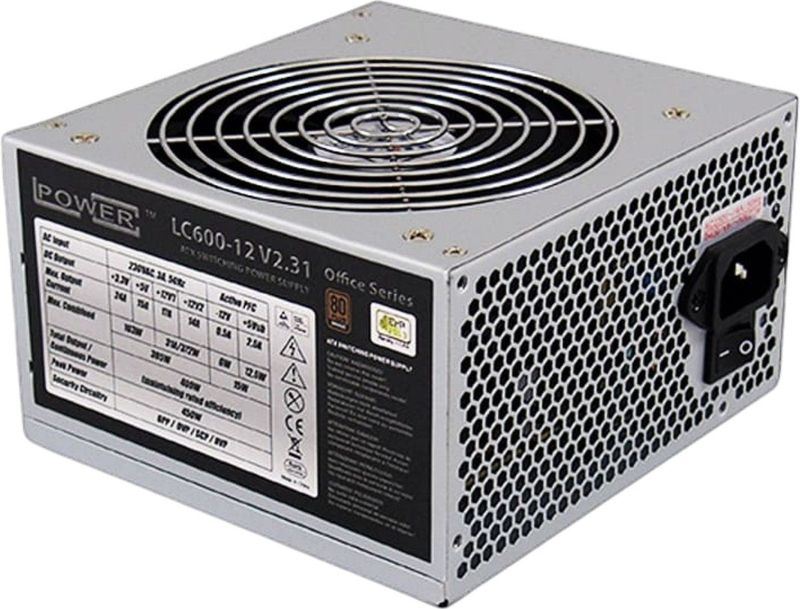 LC-Power - LC600-12 V2.31 - Voeding - Zwart - 600W